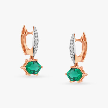 Gauzy Diamond Hoop Earrings