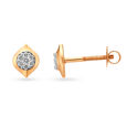 Winsome Eye Shaped Diamond Stud Earrings 2