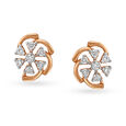 Graceful Diamond Stud Earrings 