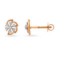 Graceful Diamond Stud Earrings 2