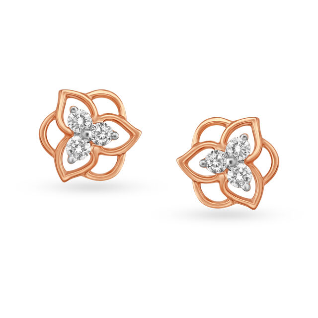Captivating Diamond Stud Earrings 