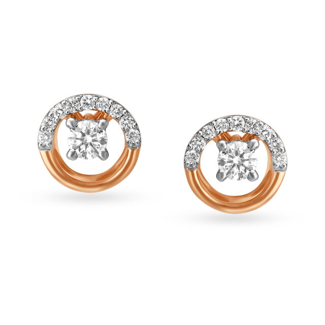 Classy Diamond Stud Earrings 