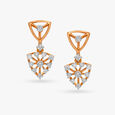 Radiant Diamond Drop Earrings 