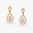 Antique Style Diamond Drop Earrings 
