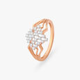 Checkerboard Diamond Finger Ring 