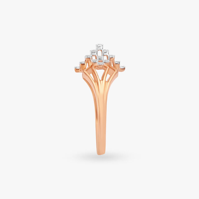 Checkerboard Diamond Finger Ring 3