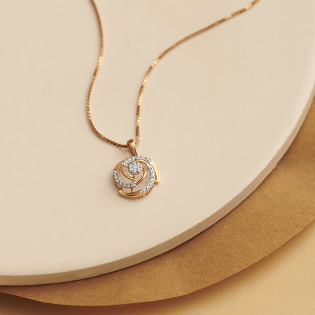 Luminous Swirls Diamond Pendant,,hi-res 