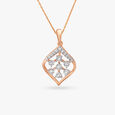 Foliage Charm Dual-Gold Pendant 