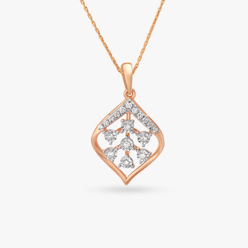 Foliage Charm Dual-Gold Pendant