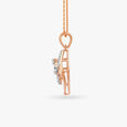 Foliage Charm Dual-Gold Pendant 2