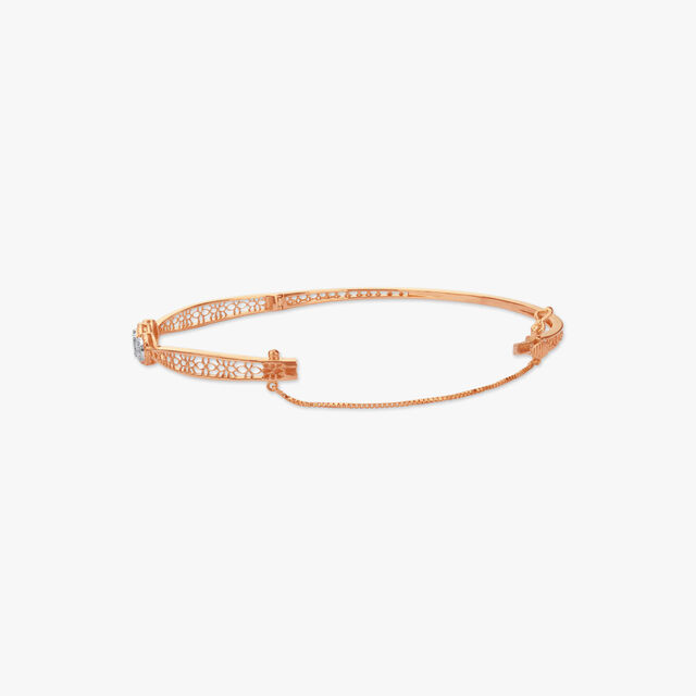 Trinova Halo Diamond Bangle