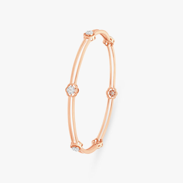 Diamond Array Rose Bangle 2