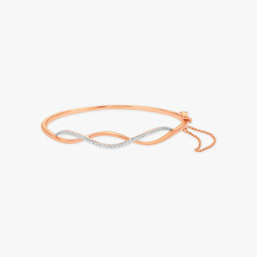 Eternal Twist Rose Gold Bracelet