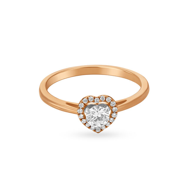 Heartbeat Diamond Finger Ring
