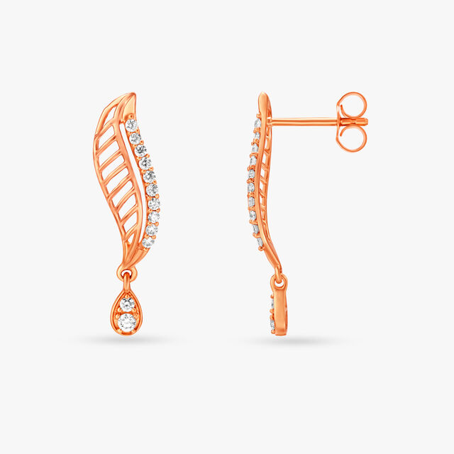 Stylish Diamond Drop Earrings,,hi-res 2