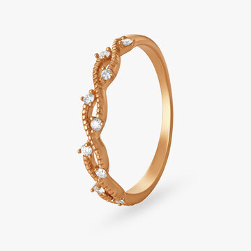 Classic Rose Gold Diamond Ring