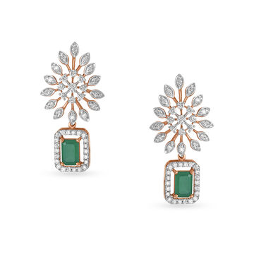 Captivating Diamond Cocktail Drop Earrings