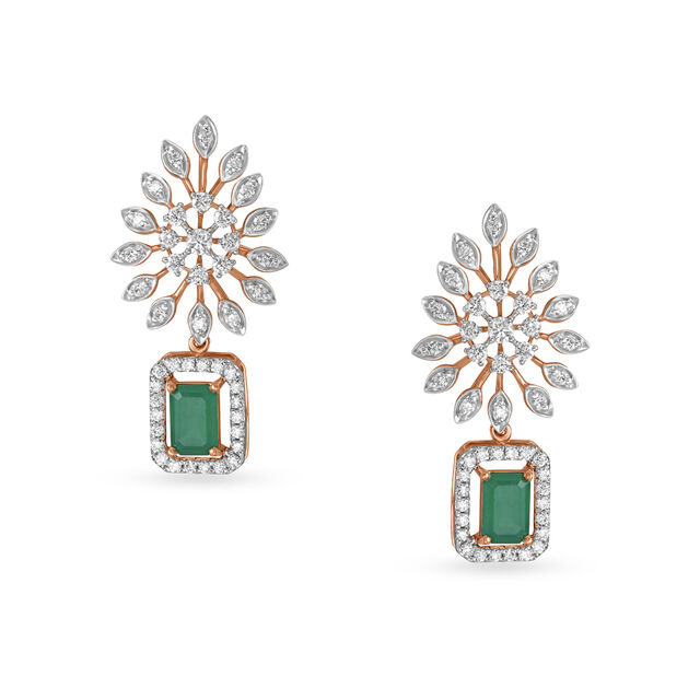 Captivating Diamond Cocktail Drop Earrings,,hi-res 