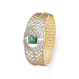 Majestic Diamond Broad cuff Bangle with stones,,hi-res 2