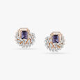 Elegant Vines Diamond and Iolite Stud Earrings,,hi-res 