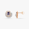 Elegant Vines Diamond and Iolite Stud Earrings,,hi-res 2