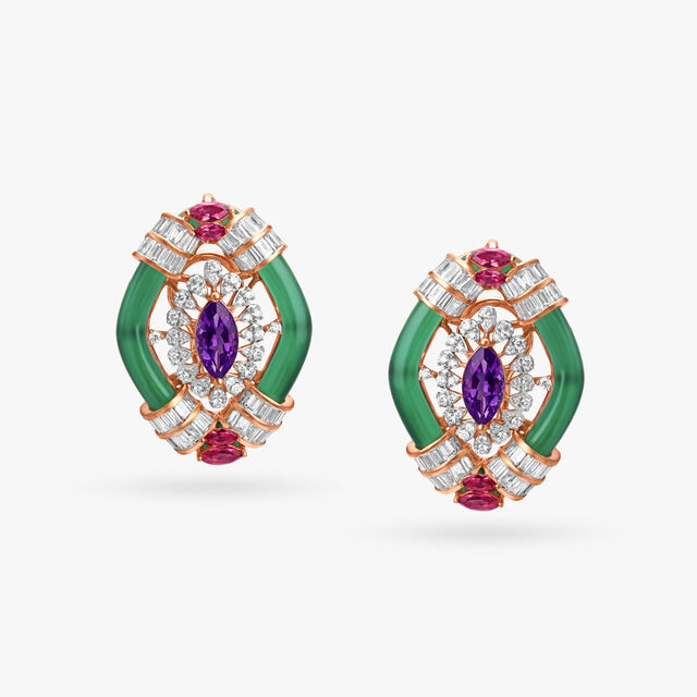 Lush of Spring Stud Earrings 