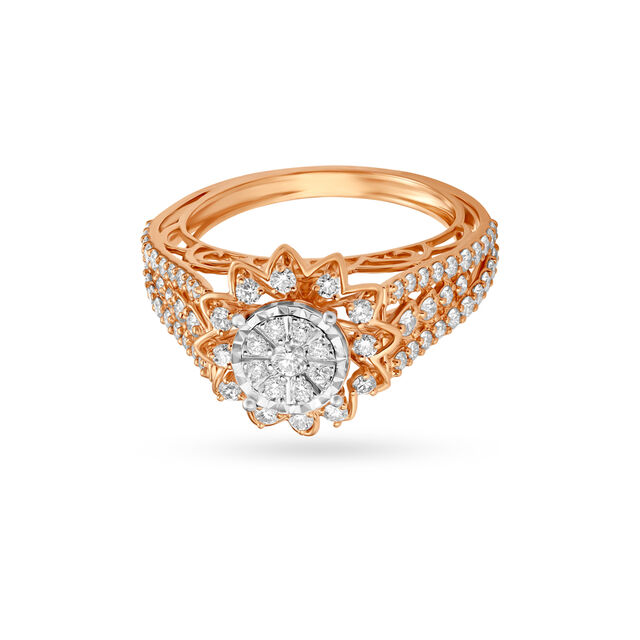 Bright Sunflower Finger Ring 2