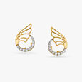 Striking Leafy Diamond Pendant and Earrings Set 5