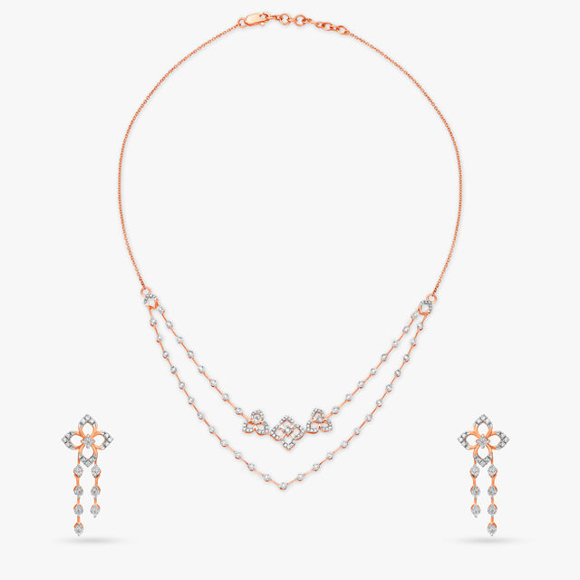 Gorgeous Diamond Necklace Set,,hi-res 