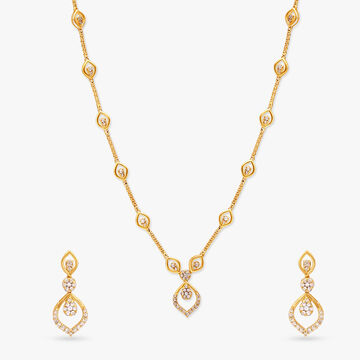 Ritzy Open Polki Necklace Set