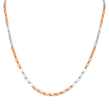 Contemporary Modern Dual Tone Gold Chain For Men