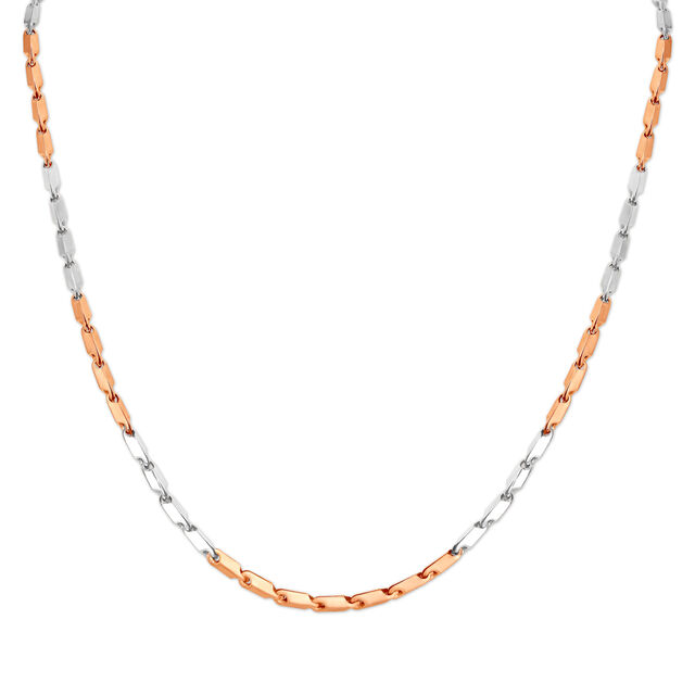 Contemporary Modern Dual Tone Gold Chain For Men,,hi-res 