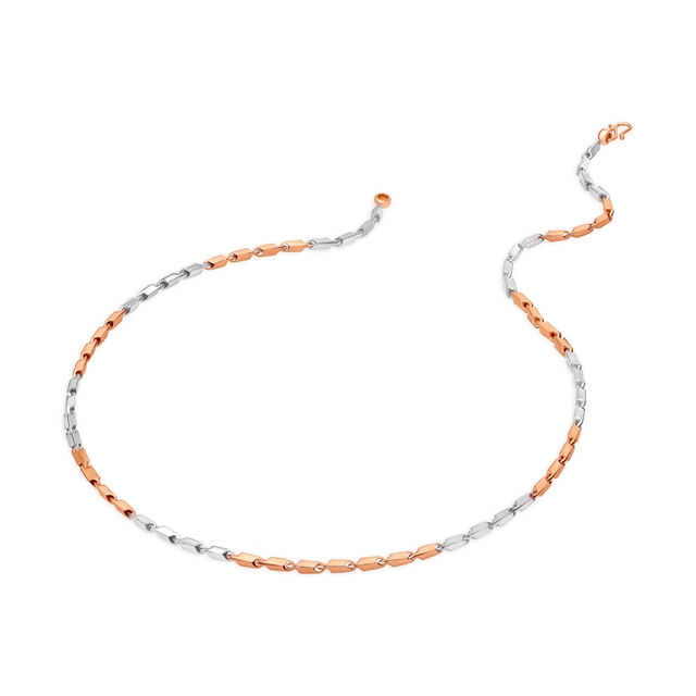 Contemporary Modern Dual Tone Gold Chain For Men,,hi-res 3