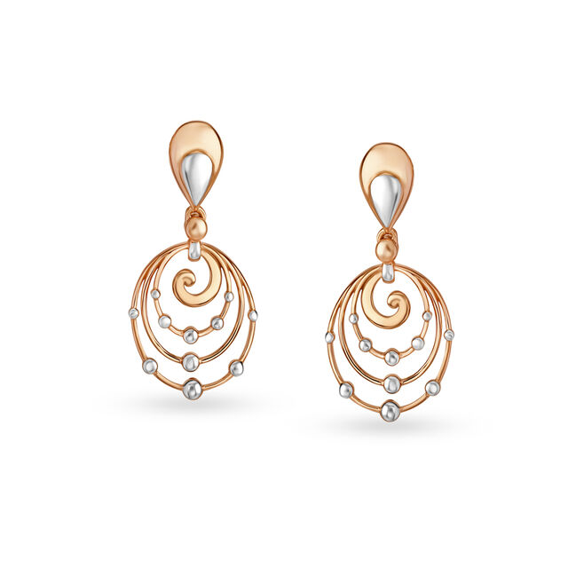 Sleek Geometric Drop Earrings 