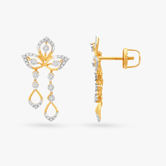 Stylish Diamond Drop Earrings,,hi-res 2