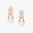 Divine Floral Diamond Drop Earrings,,hi-res 