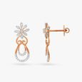 Divine Floral Diamond Drop Earrings,,hi-res 2