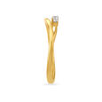 Curvy Classy Gold and Diamond Ring 3