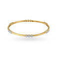 Minimalist Diamond Gold Bangle,,hi-res 