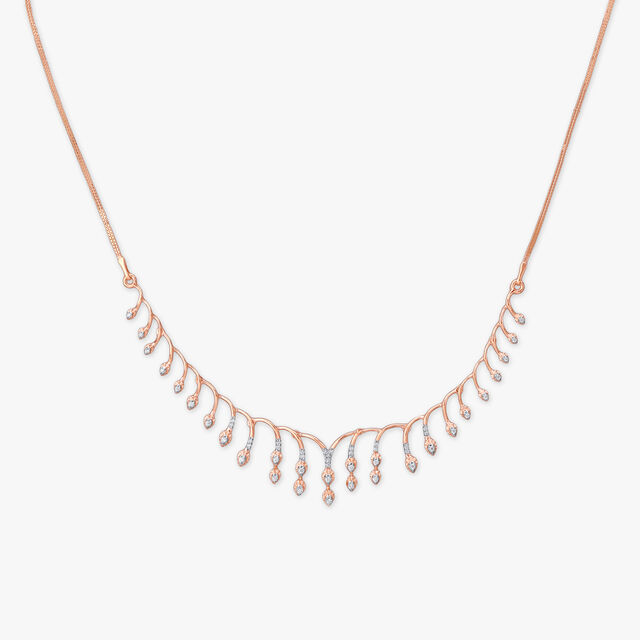 Blush Bloom Diamond Necklace Set 2