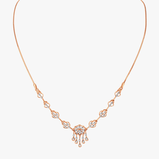 Floral Reverie Diamond Necklace Set 3