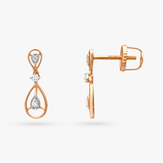 Gleaming Diamond Drop Earrings,,hi-res 2