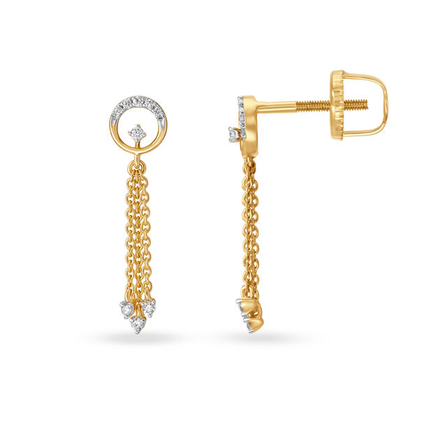 Sublime Diamond Drop Geometric Earrings,,hi-res 2