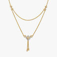 Double layer Diamond Necklace,,hi-res 