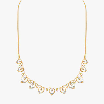 Charismatic Heart Shaped Diamond Necklace