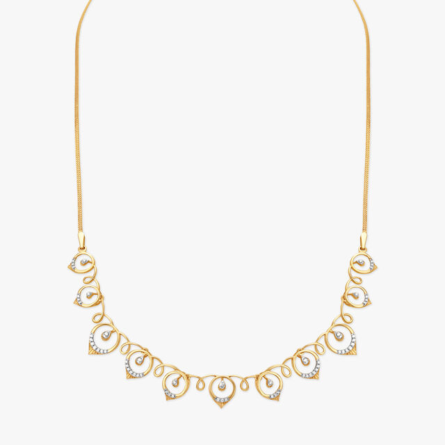 Charismatic Heart Shaped Diamond Necklace,,hi-res 