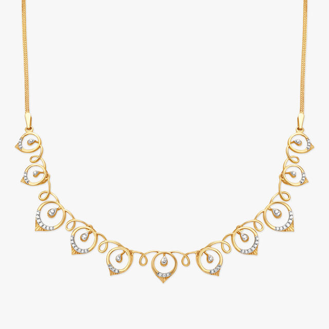 Charismatic Heart Shaped Diamond Necklace,,hi-res 2
