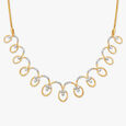 Swirl Diamond Necklace,,hi-res 