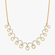 Swirl Diamond Necklace,,hi-res 2