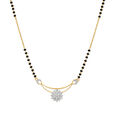 Serene Snowflake Diamond Mangalsutra 